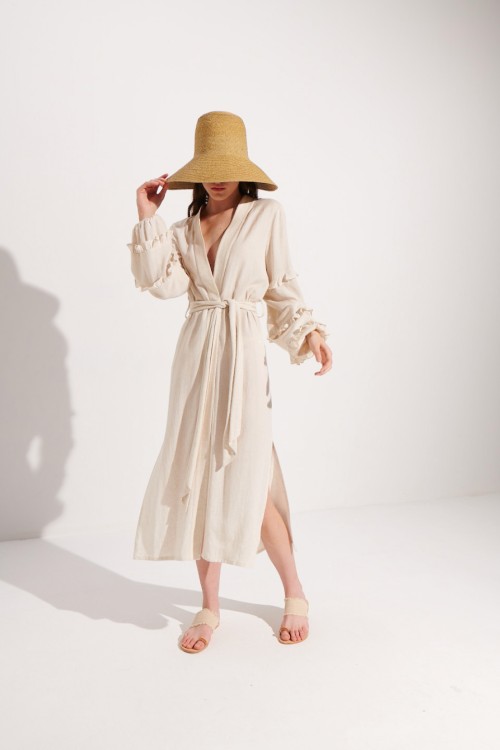 EVA RUFFLE KIMONO